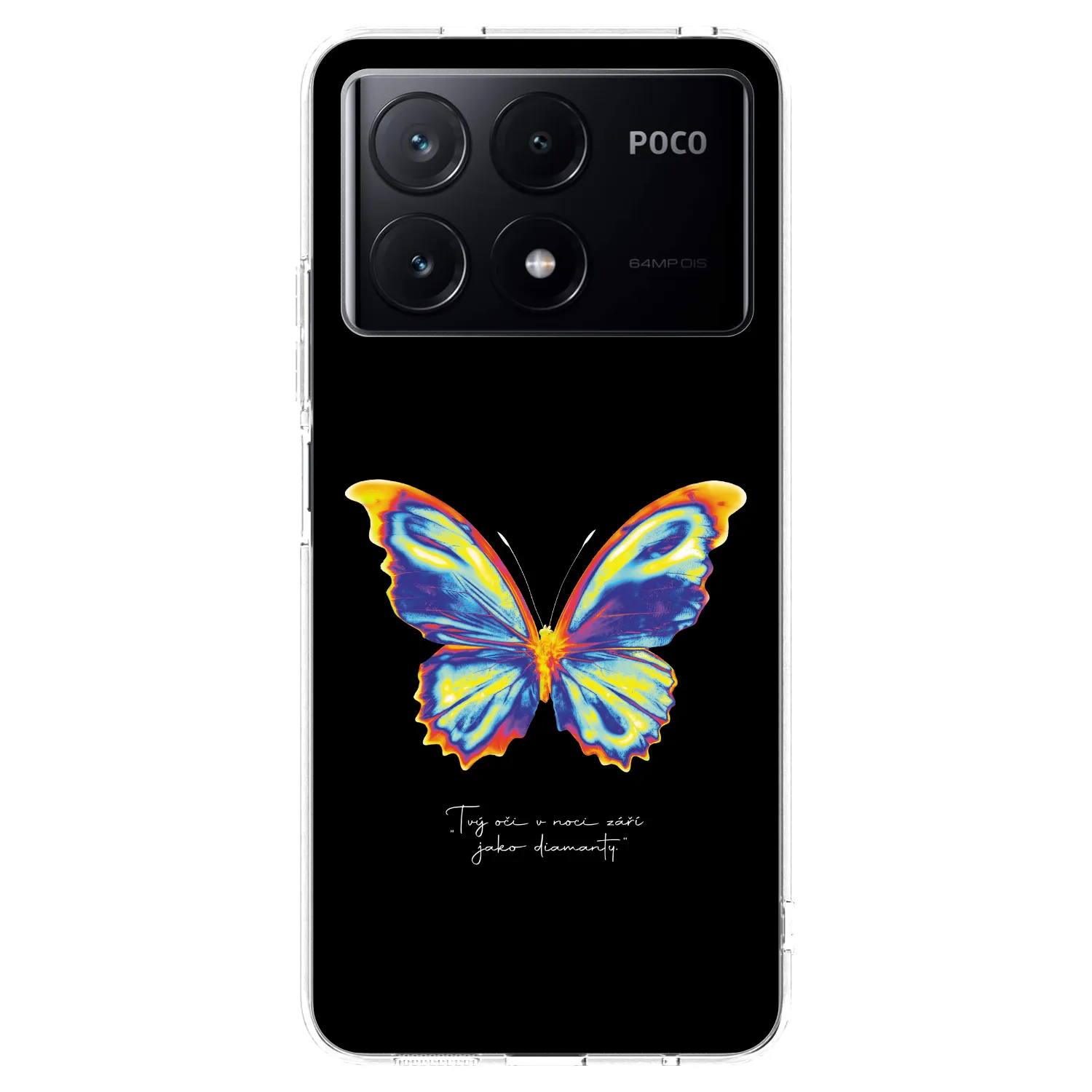 Picasee átlátszó szilikon tok az alábbi mobiltelefonokra Xiaomi Poco X6 Pro - Diamanty Black