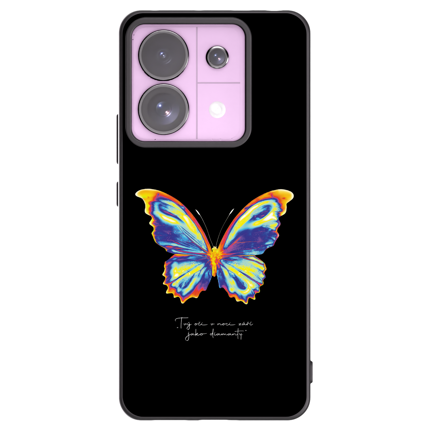 Picasee fekete szilikon tok az alábbi mobiltelefonokra Xiaomi Redmi Note 13 Pro 5G - Diamanty Black