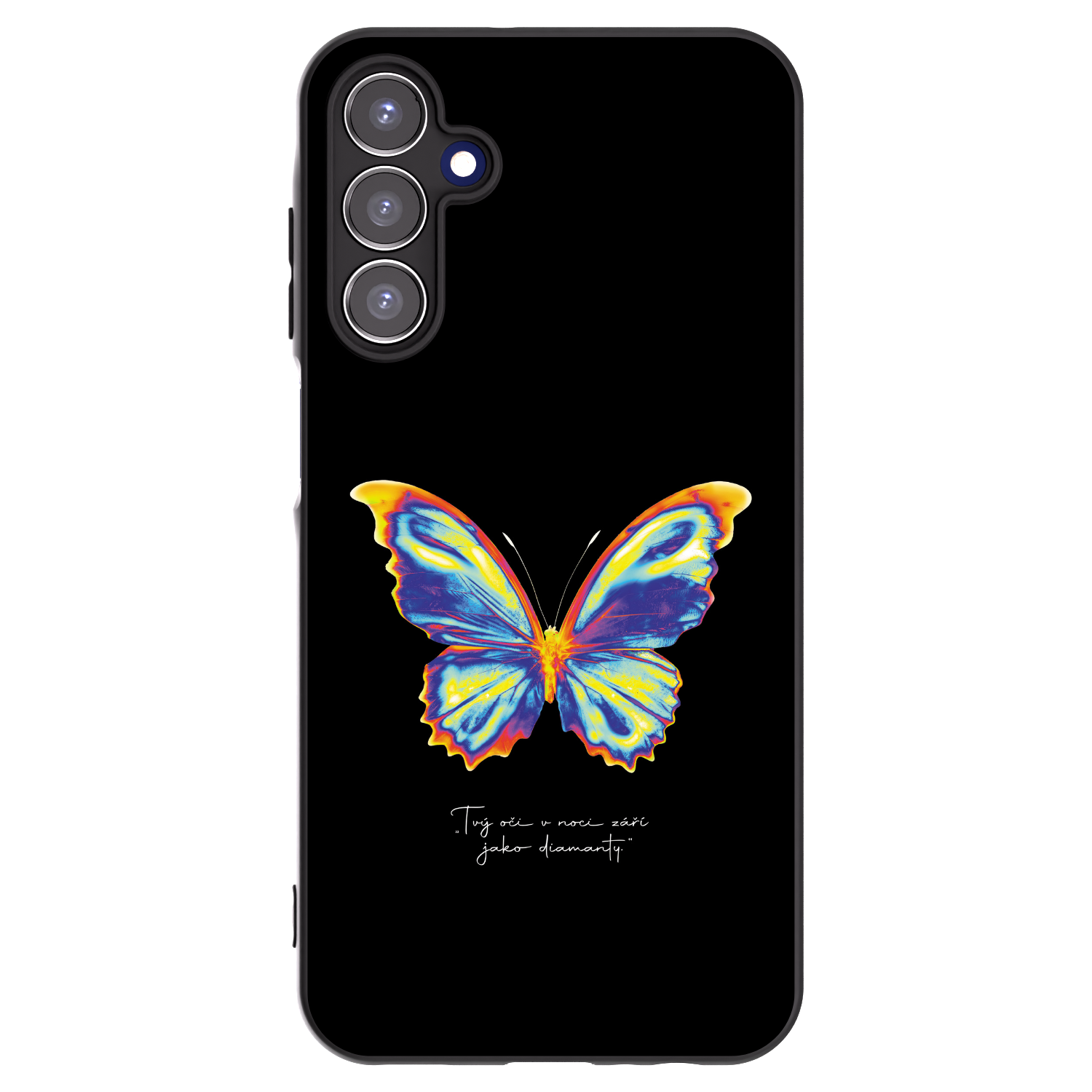 Picasee fekete szilikon tok az alábbi mobiltelefonokra Samsung Galaxy A15 A155F 4G - Diamanty Black