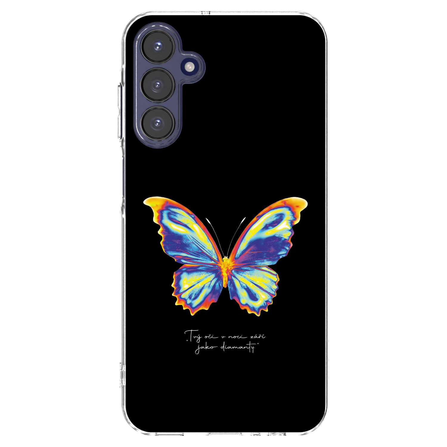 Picasee átlátszó szilikon tok az alábbi mobiltelefonokra Samsung Galaxy A15 A155F 4G - Diamanty Black