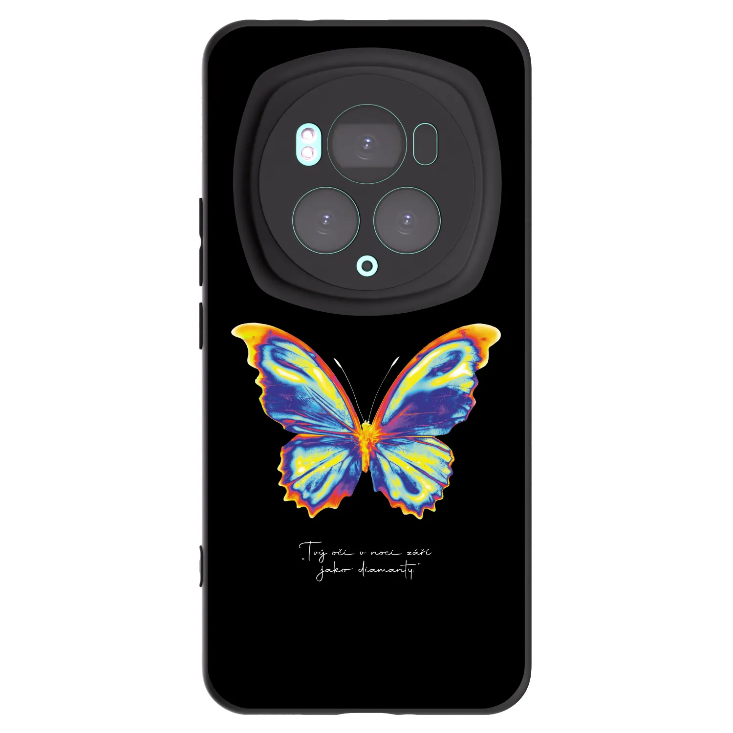 Picasee fekete szilikon tok az alábbi mobiltelefonokra Honor Magic6 Pro - Diamanty Black