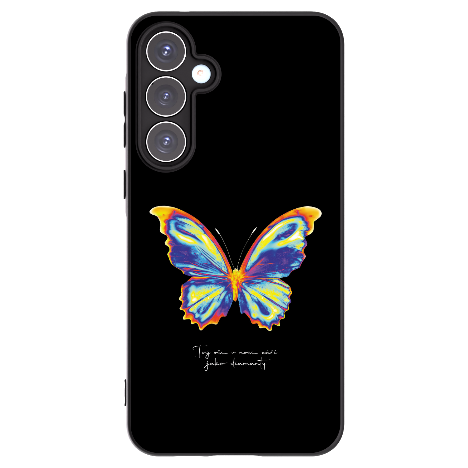 Picasee fekete szilikon tok az alábbi mobiltelefonokra Samsung Galaxy A55 5G A556B - Diamanty Black