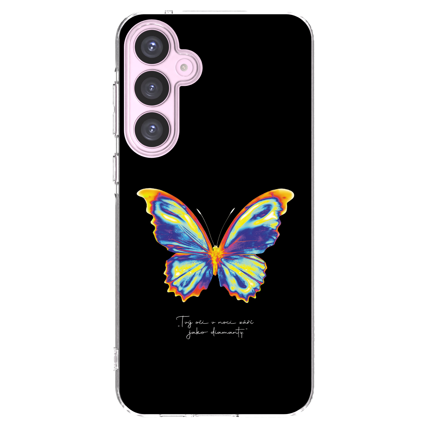 Picasee átlátszó szilikon tok az alábbi mobiltelefonokra Samsung Galaxy A55 5G A556B - Diamanty Black