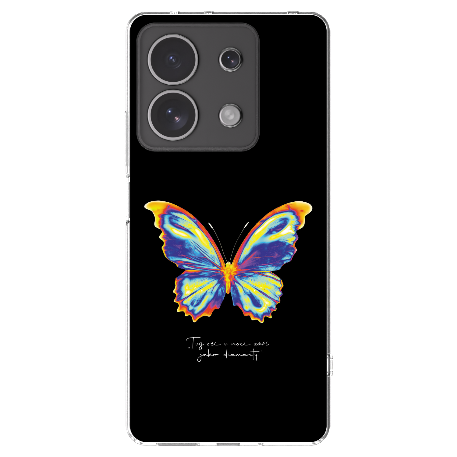 Picasee átlátszó szilikon tok az alábbi mobiltelefonokra Xiaomi Redmi Note 13 4G - Diamanty Black
