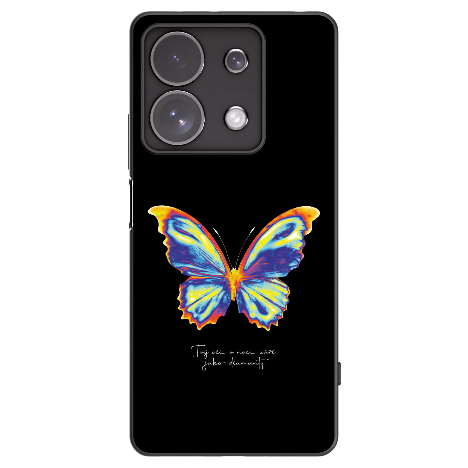 Picasee fekete szilikon tok az alábbi mobiltelefonokra Xiaomi Redmi Note 13 Pro 4G - Diamanty Black
