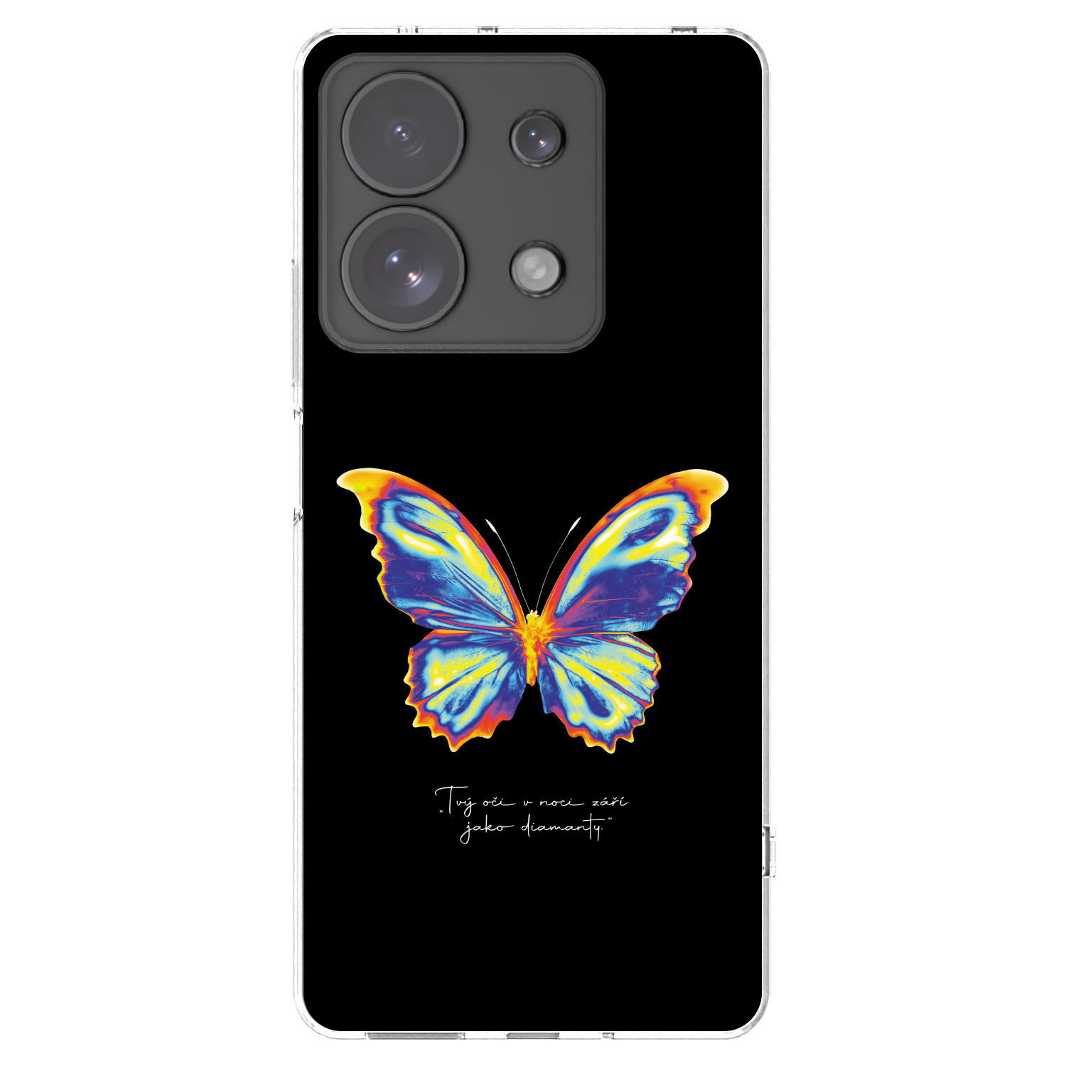 Picasee átlátszó szilikon tok az alábbi mobiltelefonokra Xiaomi Redmi Note 13 Pro 4G - Diamanty Black