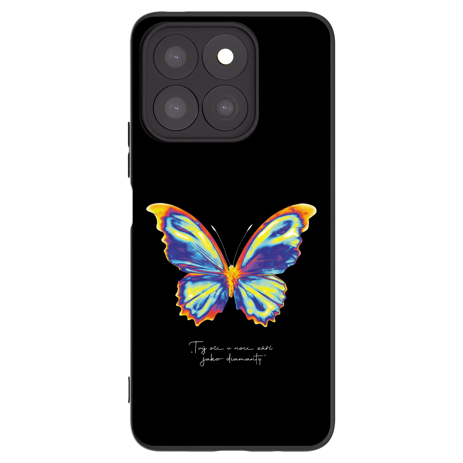 Picasee fekete szilikon tok az alábbi mobiltelefonokra Honor X8b - Diamanty Black