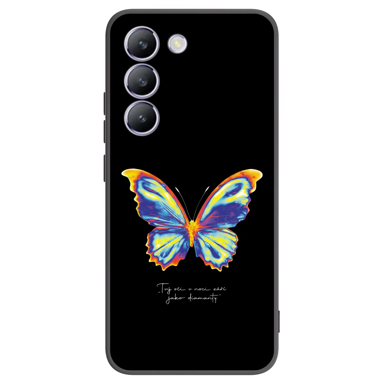 Picasee fekete szilikon tok az alábbi mobiltelefonokra Vivo V40 SE 5G - Diamanty Black