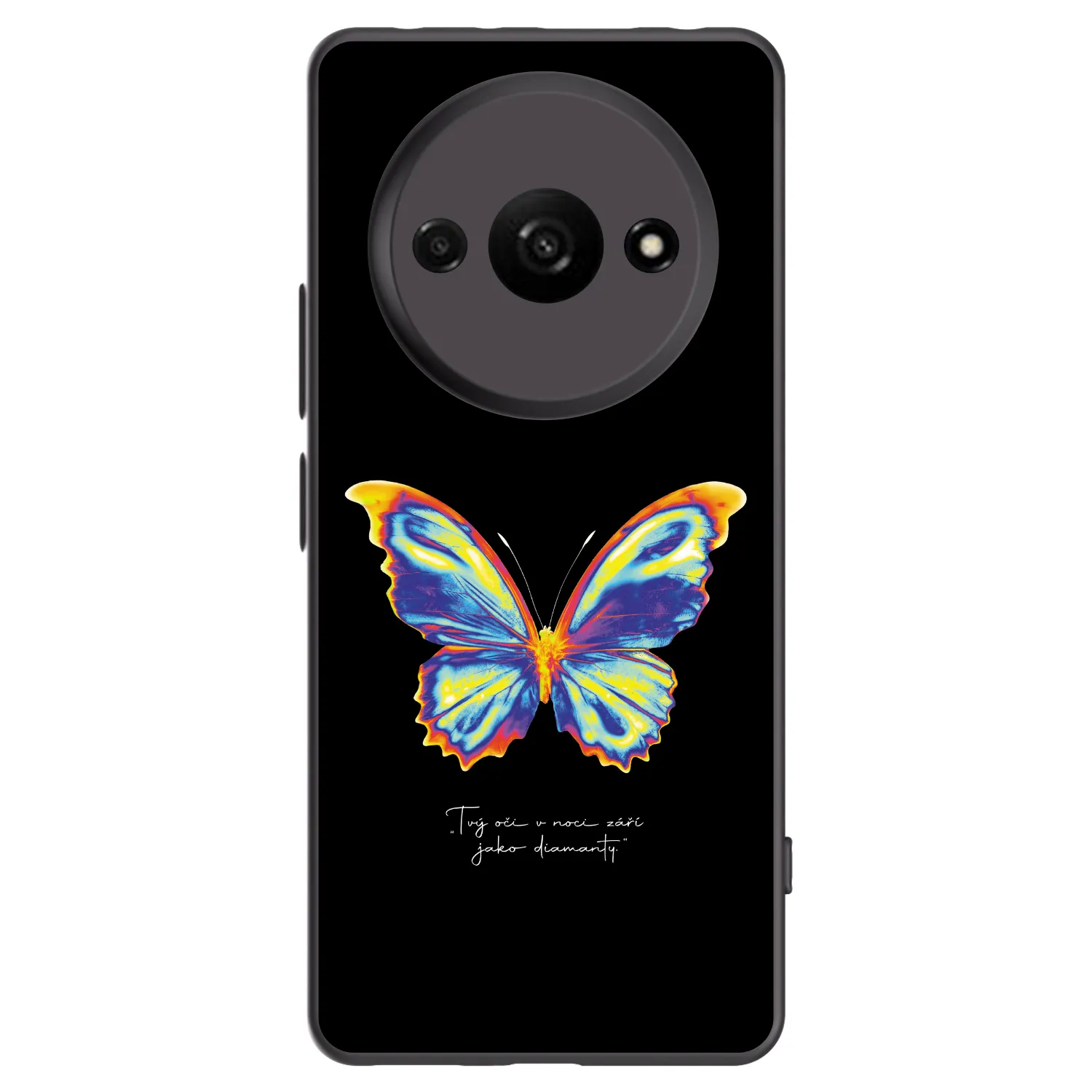 Picasee fekete szilikon tok az alábbi mobiltelefonokra Xiaomi Redmi A3 - Diamanty Black