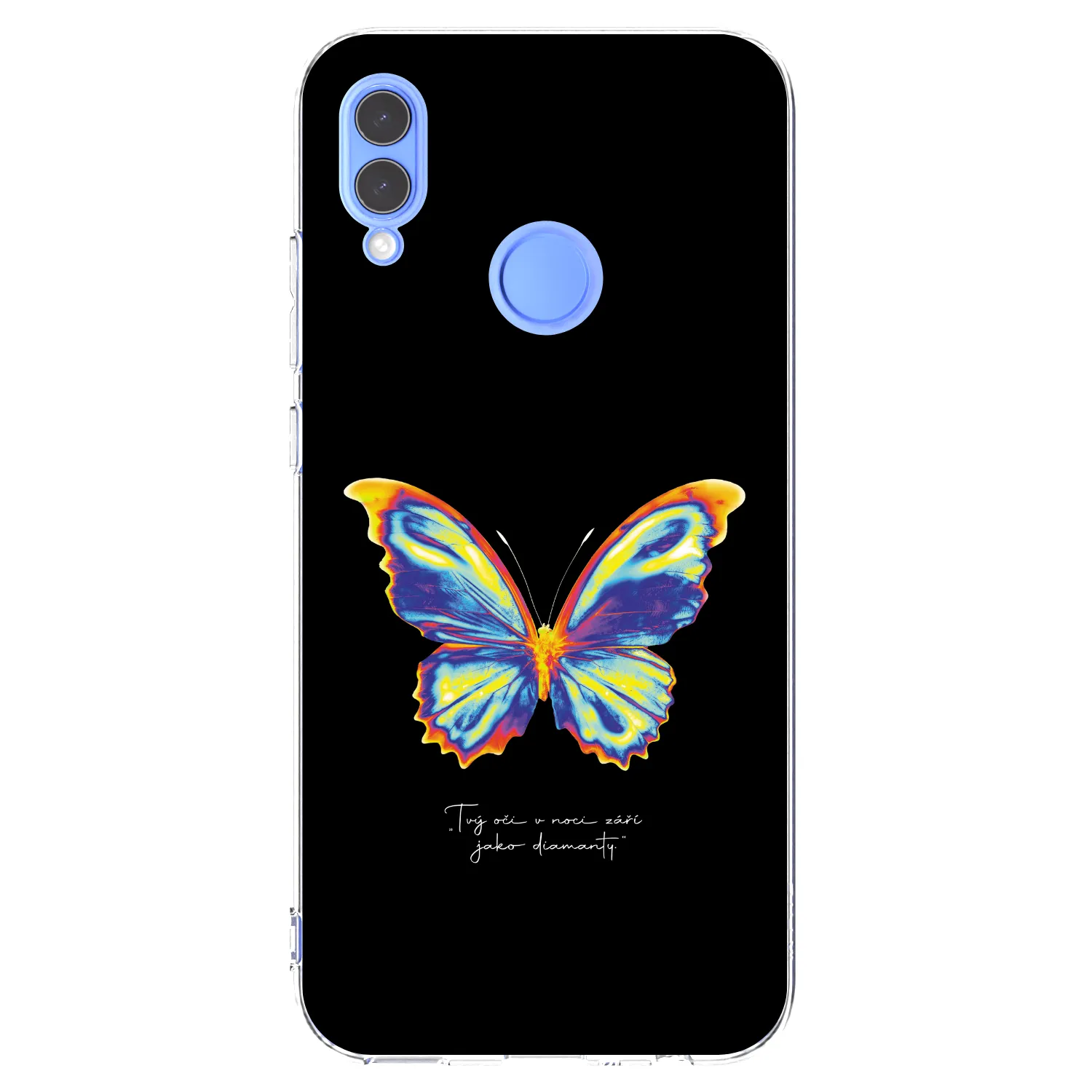 Picasee átlátszó szilikon tok az alábbi mobiltelefonokra Huawei P Smart 2019 - Diamanty Black