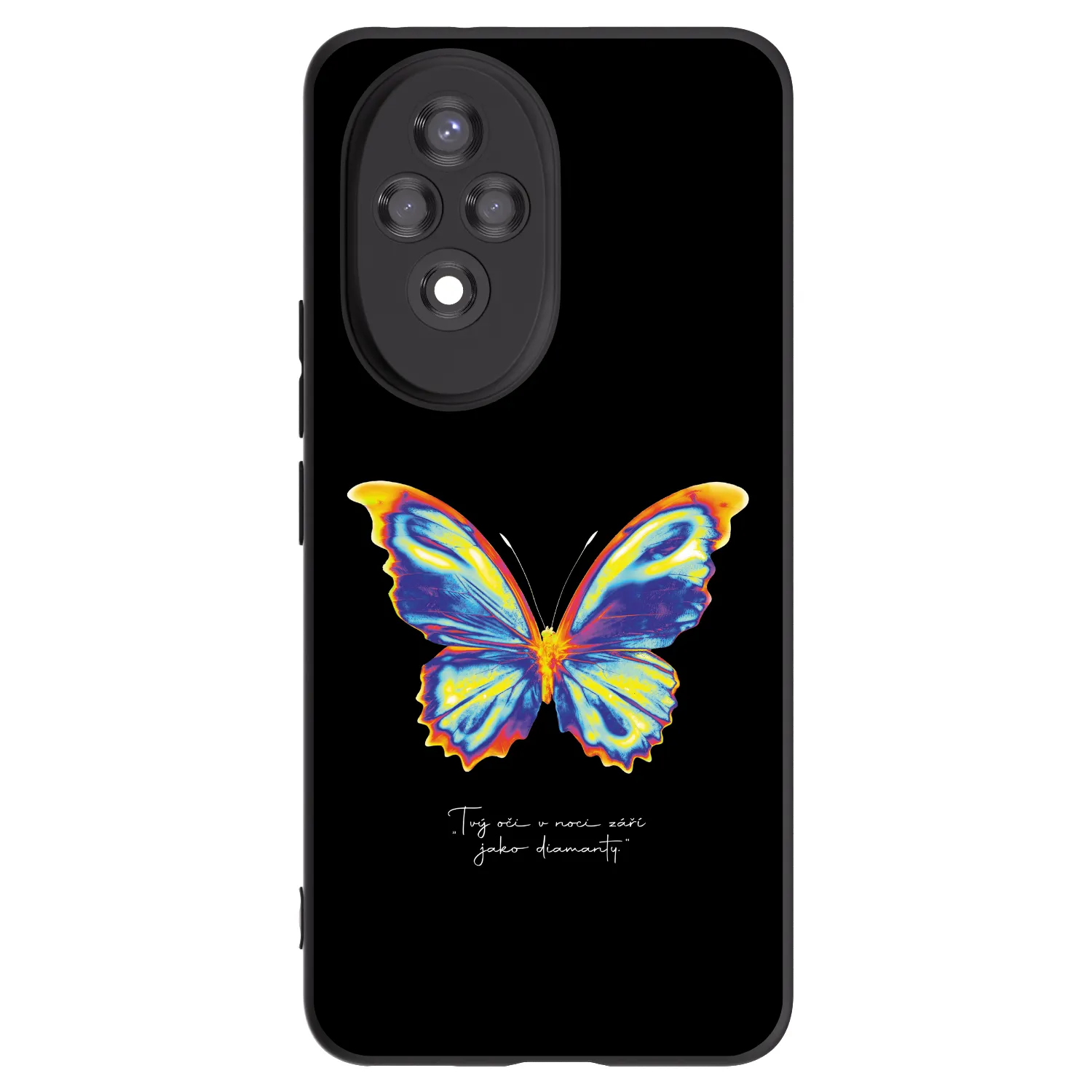 Picasee fekete szilikon tok az alábbi mobiltelefonokra Honor 200 5G - Diamanty Black