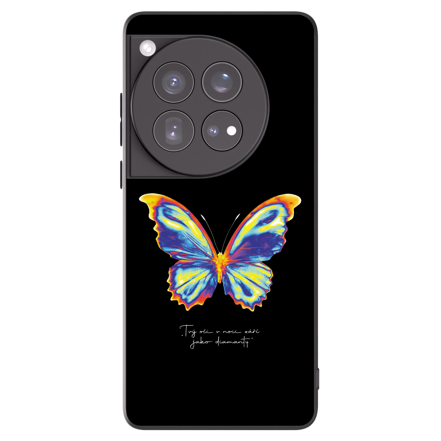 Picasee fekete szilikon tok az alábbi mobiltelefonokra OnePlus 12 5G - Diamanty Black