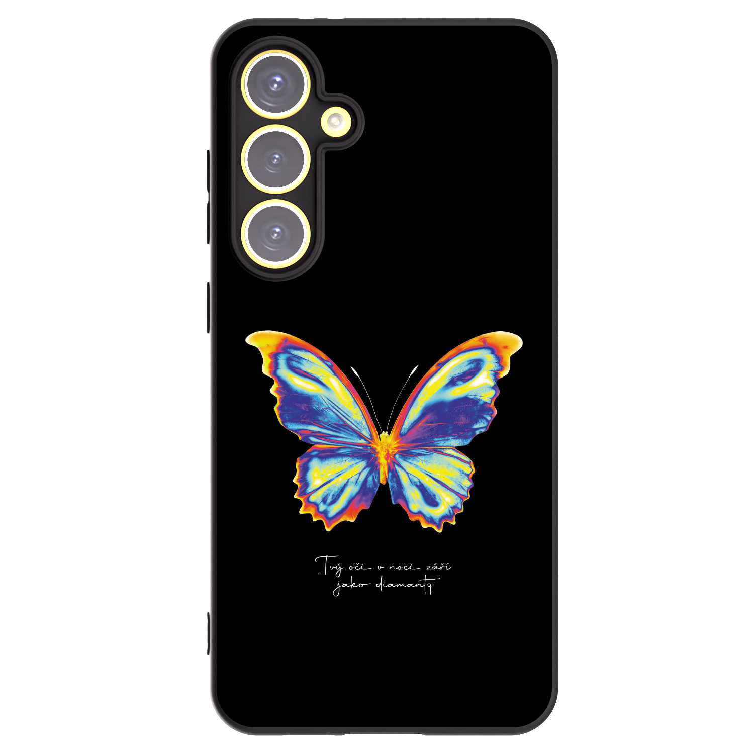 Picasee fekete szilikon tok az alábbi mobiltelefonokra Samsung Galaxy S24 FE S721B - Diamanty Black