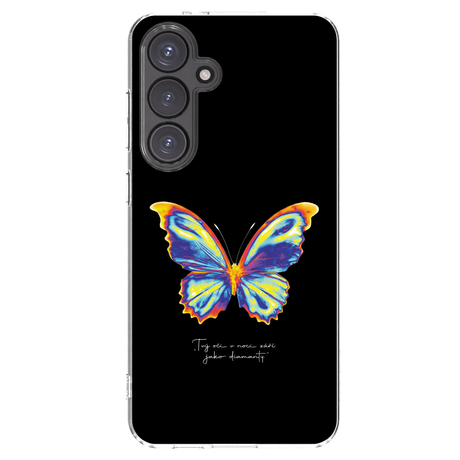 Picasee átlátszó szilikon tok az alábbi mobiltelefonokra Samsung Galaxy S24 FE S721B - Diamanty Black