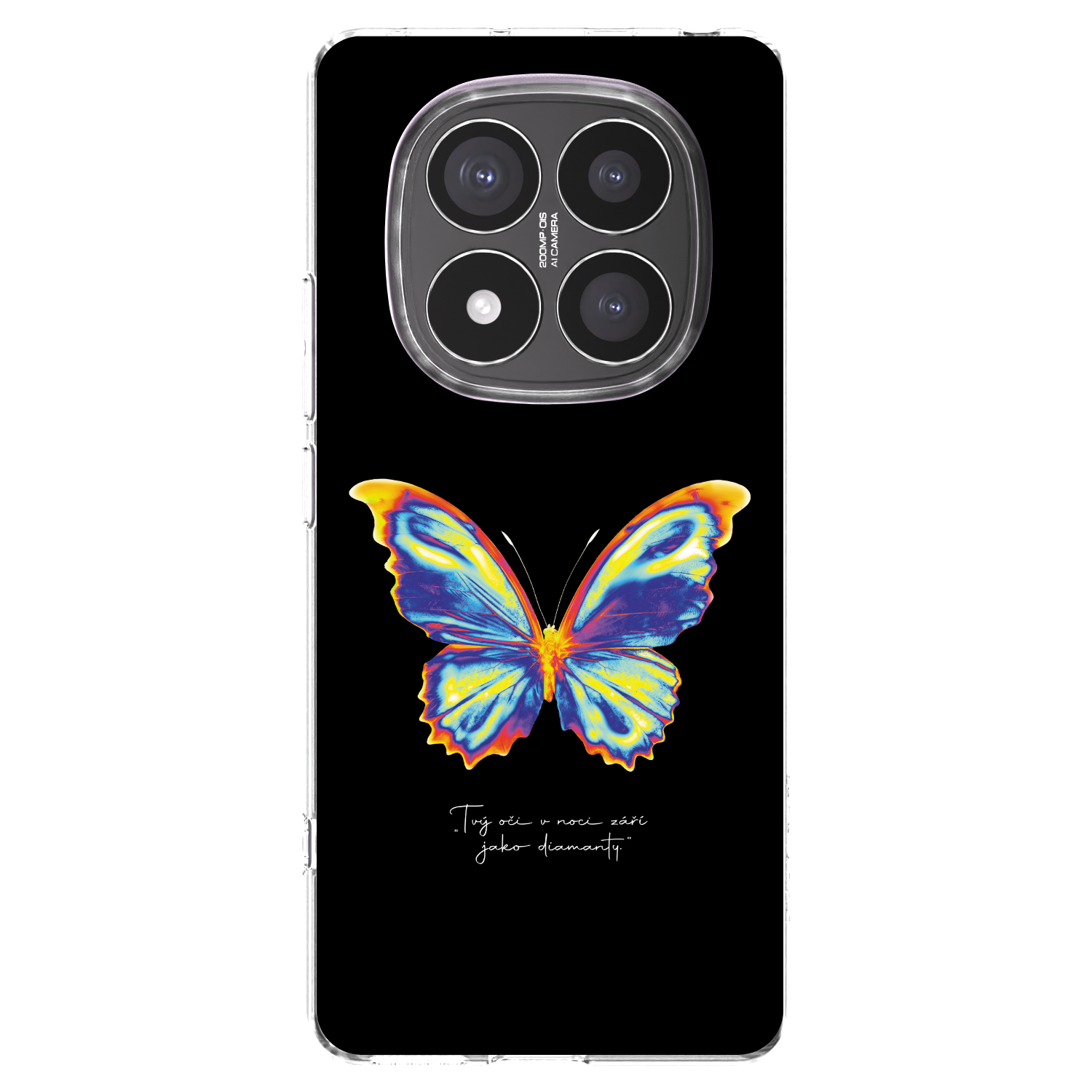 Picasee átlátszó szilikon tok az alábbi mobiltelefonokra Xiaomi Redmi Note 14 Pro+ 5G - Diamanty Black