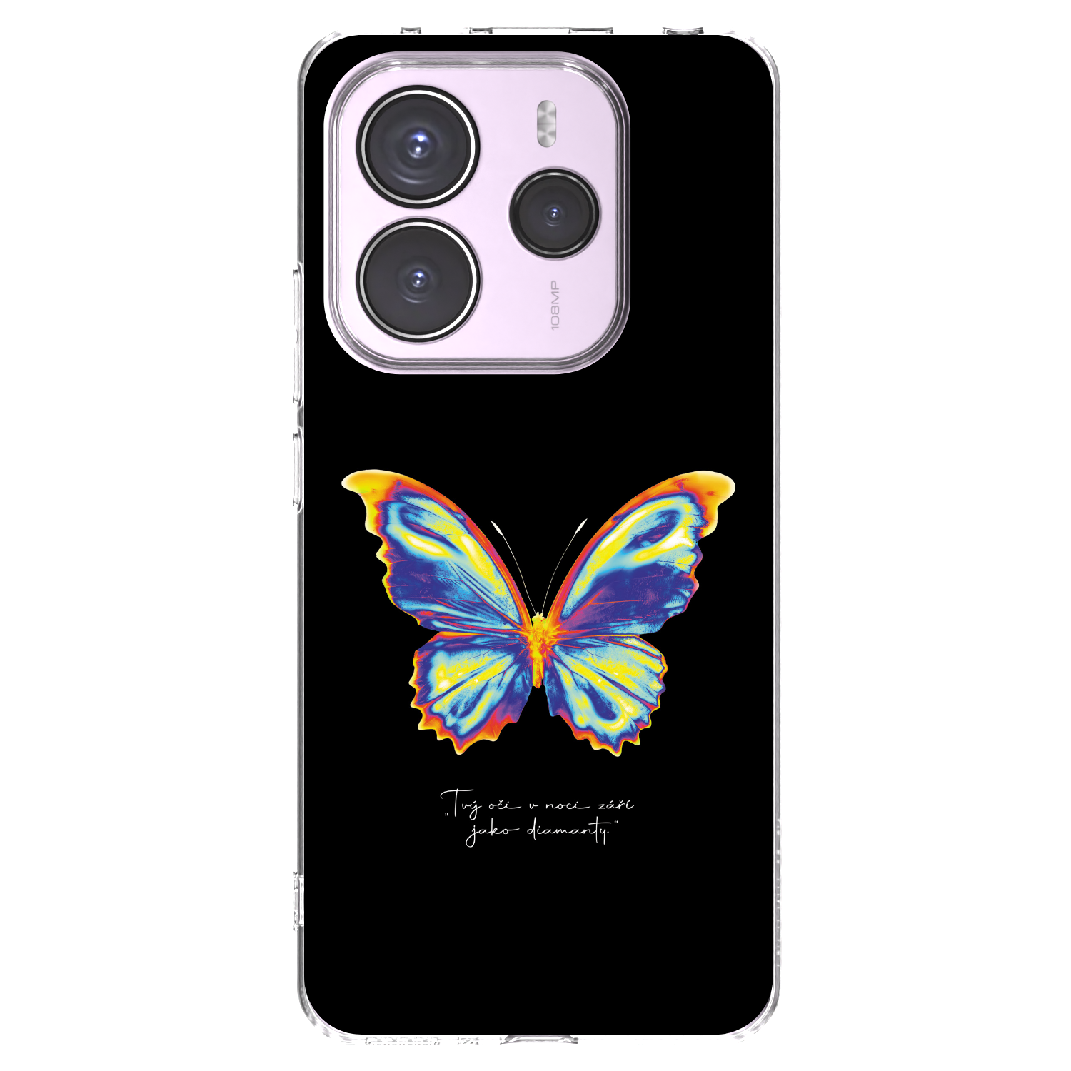 Picasee átlátszó szilikon tok az alábbi mobiltelefonokra Xiaomi Redmi Note 14 5G - Diamanty Black