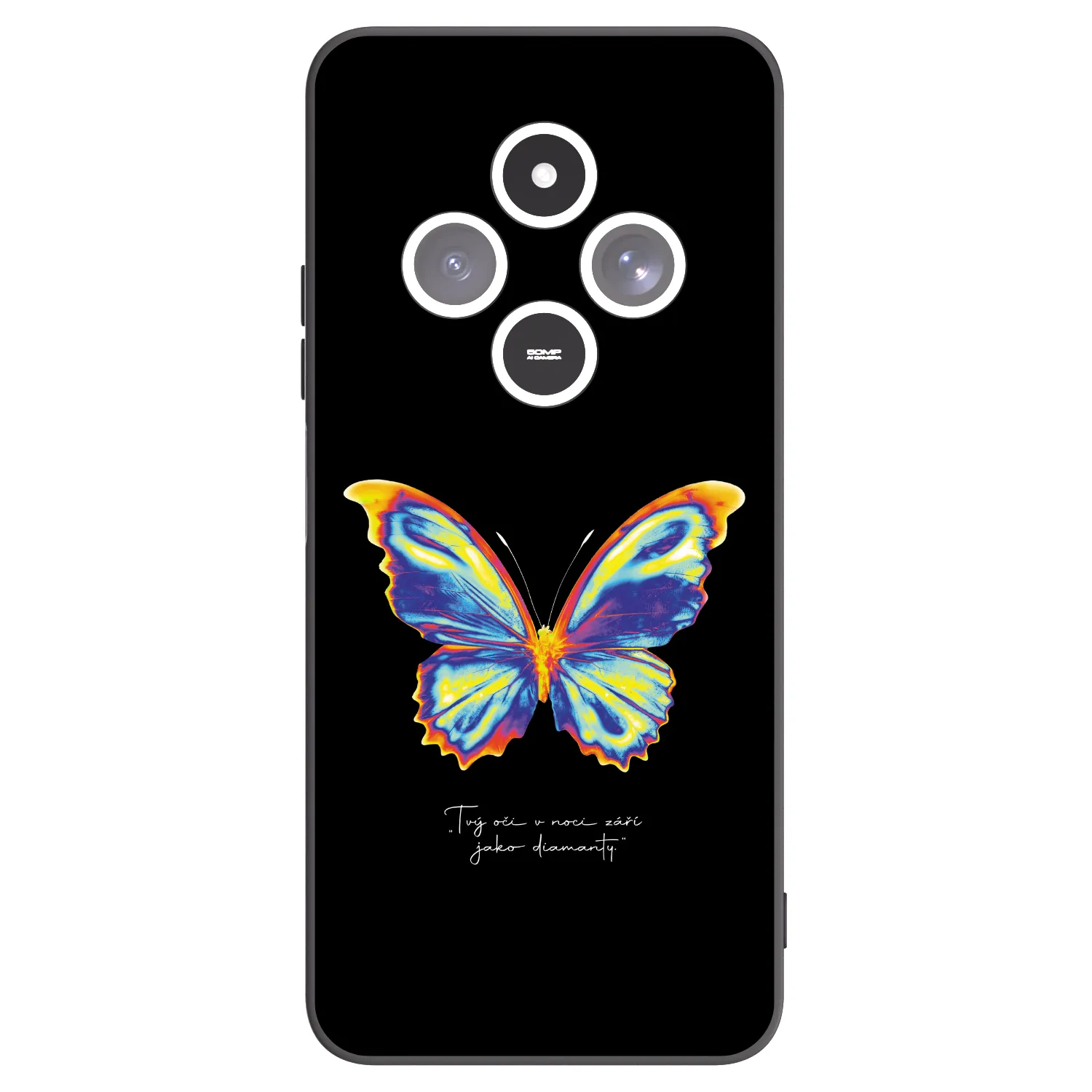 Picasee fekete szilikon tok az alábbi mobiltelefonokra Xiaomi Redmi 14C - Diamanty Black