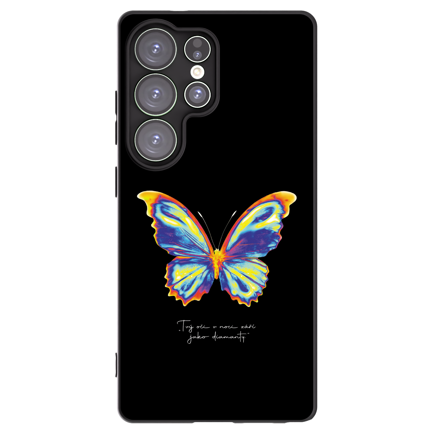 Picasee fekete szilikon tok az alábbi mobiltelefonokra Samsung Galaxy S25 Ultra 5G - Diamanty Black
