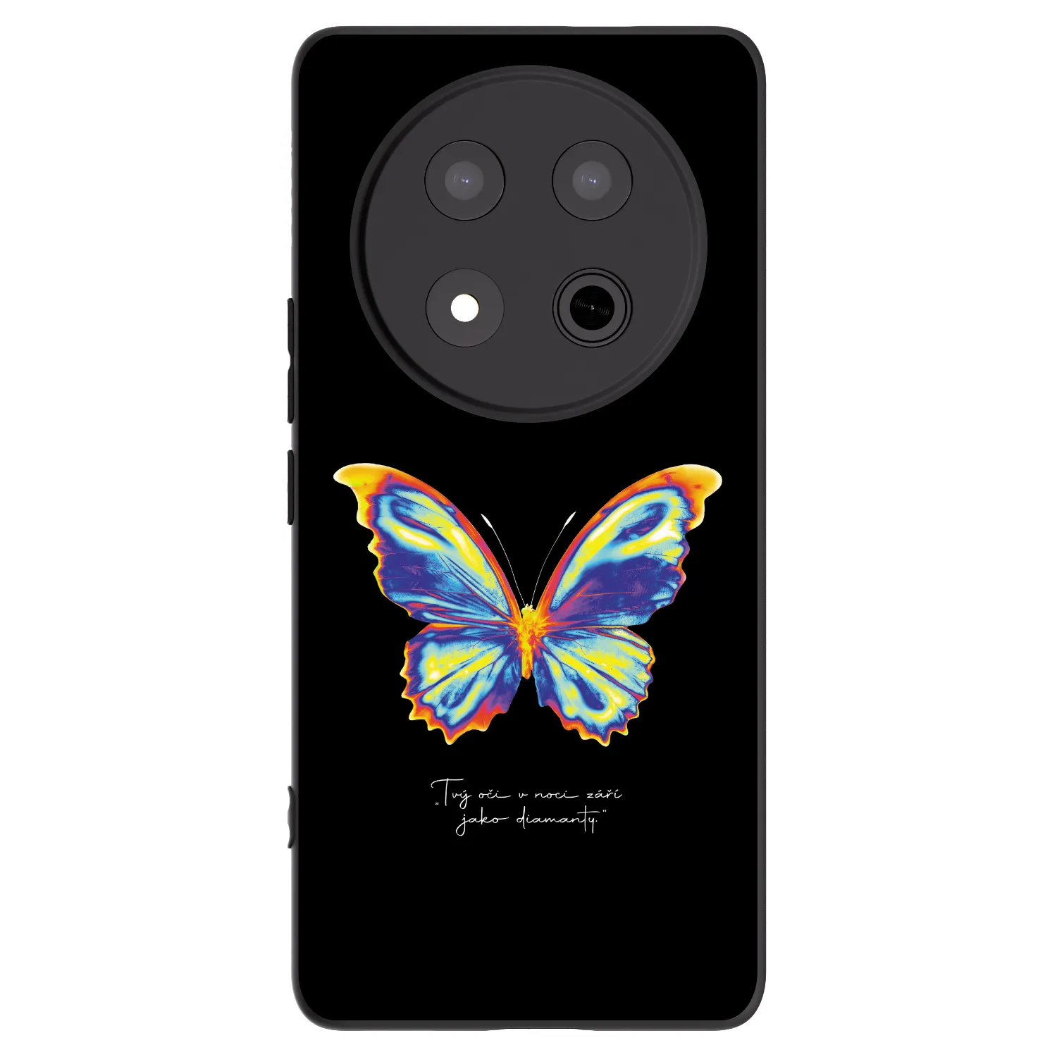 Picasee fekete szilikon tok az alábbi mobiltelefonokra Honor Magic7 Lite 5G - Diamanty Black