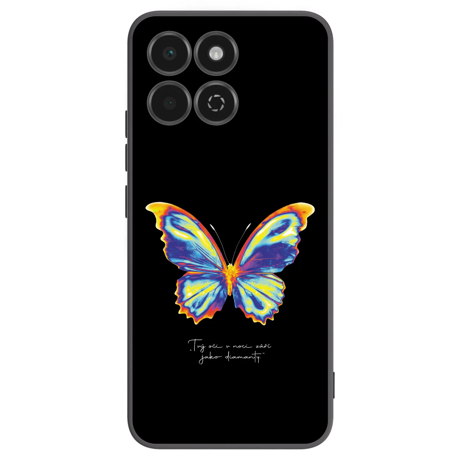 Picasee fekete szilikon tok az alábbi mobiltelefonokra Honor 200 Smart 5G - Diamanty Black