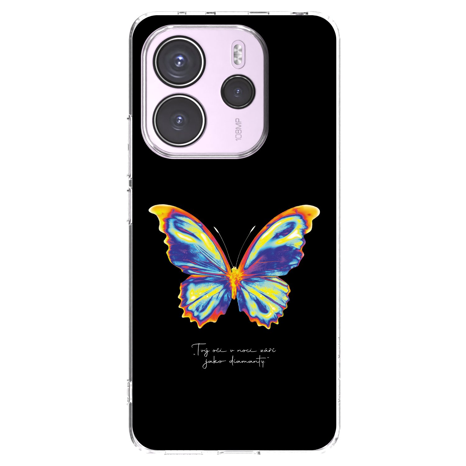 Picasee átlátszó szilikon tok az alábbi mobiltelefonokra Xiaomi Redmi Note 14 4G - Diamanty Black