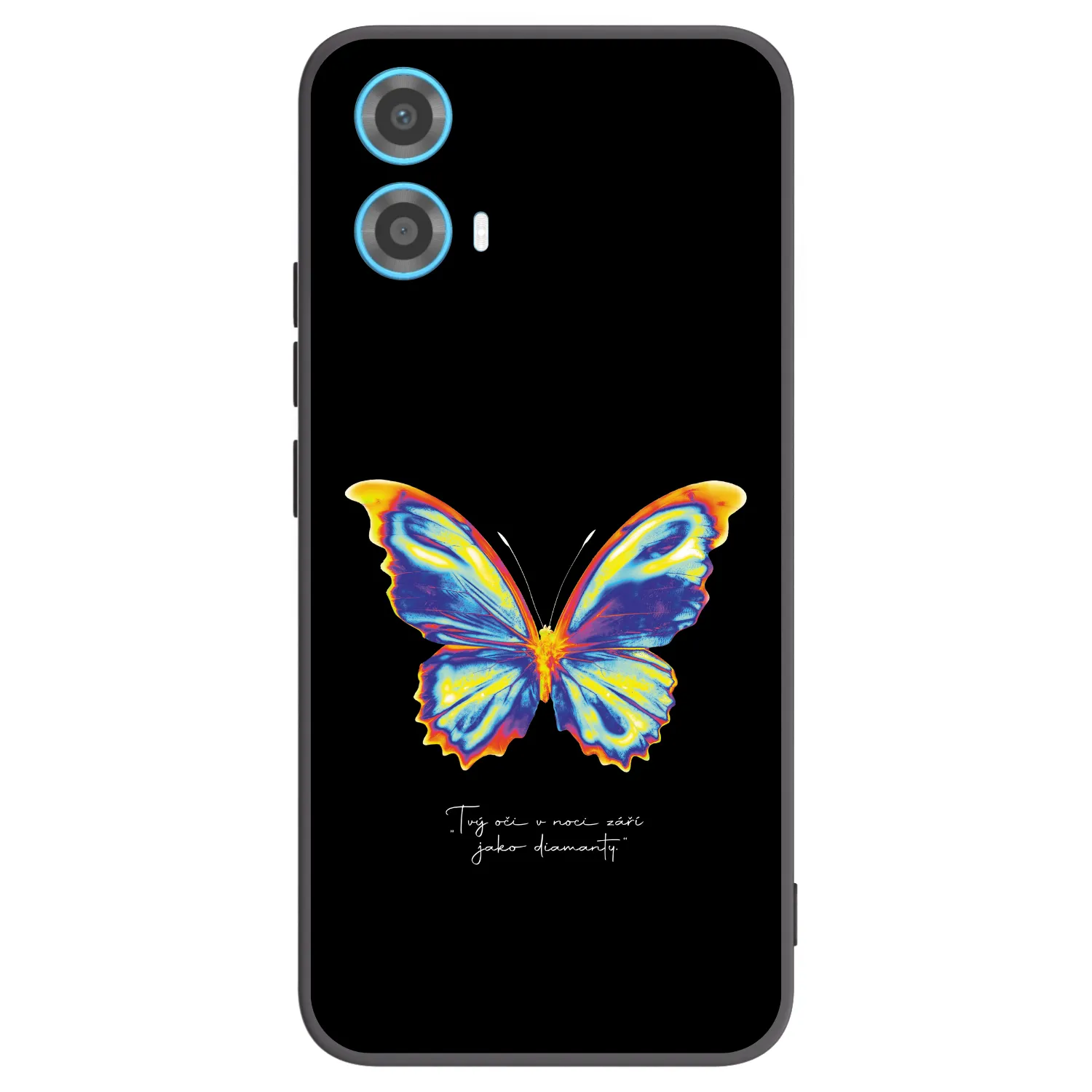 Picasee fekete szilikon tok az alábbi mobiltelefonokra Motorola Moto G34 5G - Diamanty Black