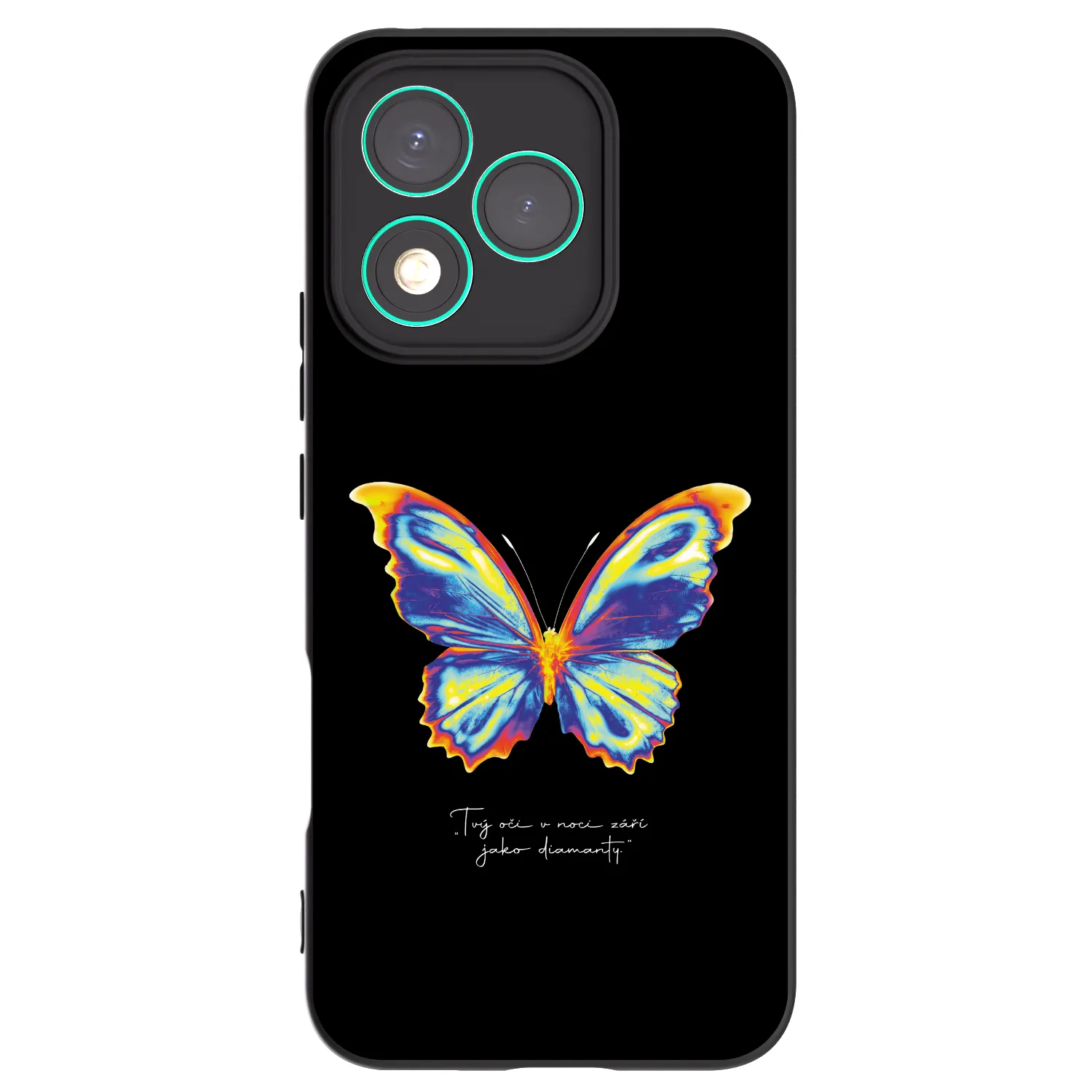Picasee fekete szilikon tok az alábbi mobiltelefonokra Honor 400 Lite 5G - Diamanty Black