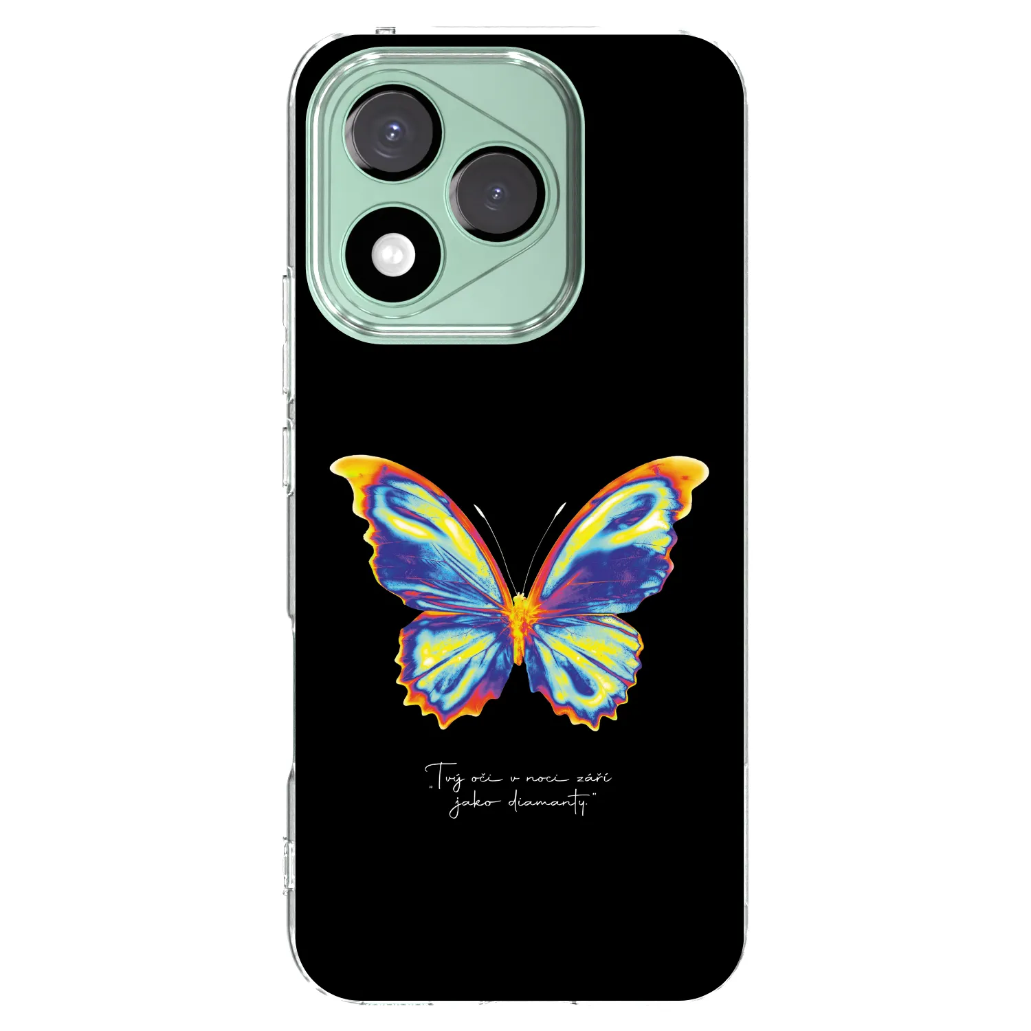Picasee átlátszó szilikon tok az alábbi mobiltelefonokra Honor 400 Lite 5G - Diamanty Black