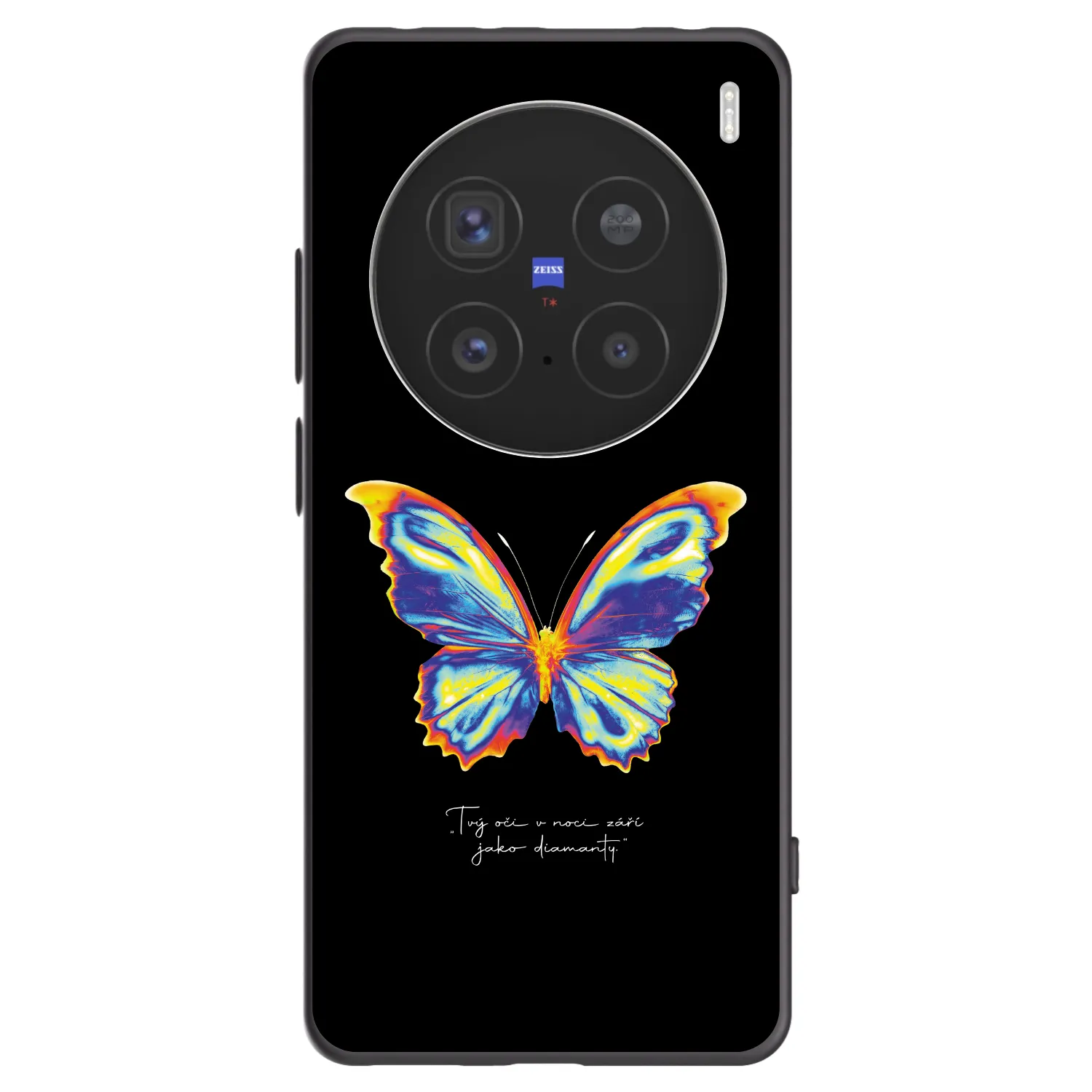 Picasee fekete szilikon tok az alábbi mobiltelefonokra Vivo X200 Pro - Diamanty Black