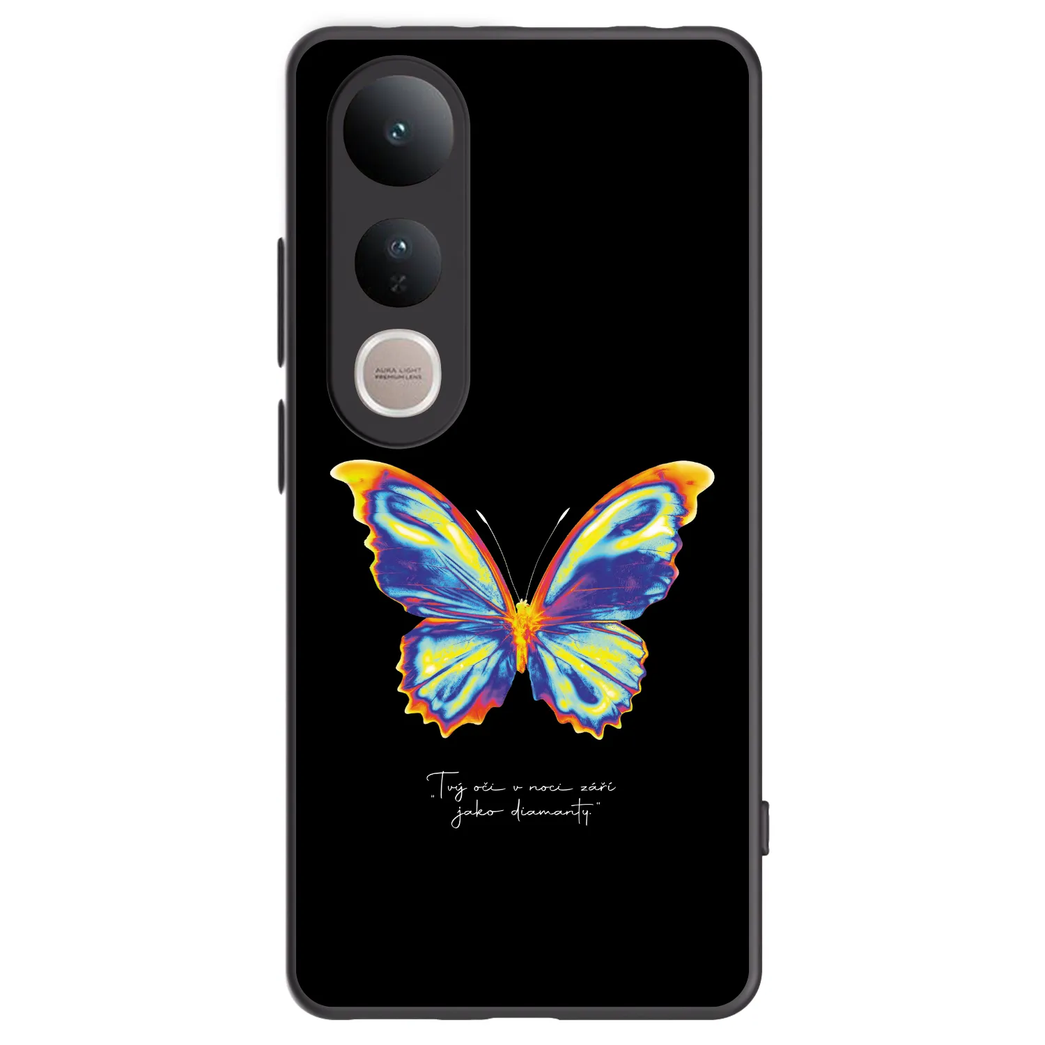 Picasee fekete szilikon tok az alábbi mobiltelefonokra Vivo V50 Lite 5G - Diamanty Black