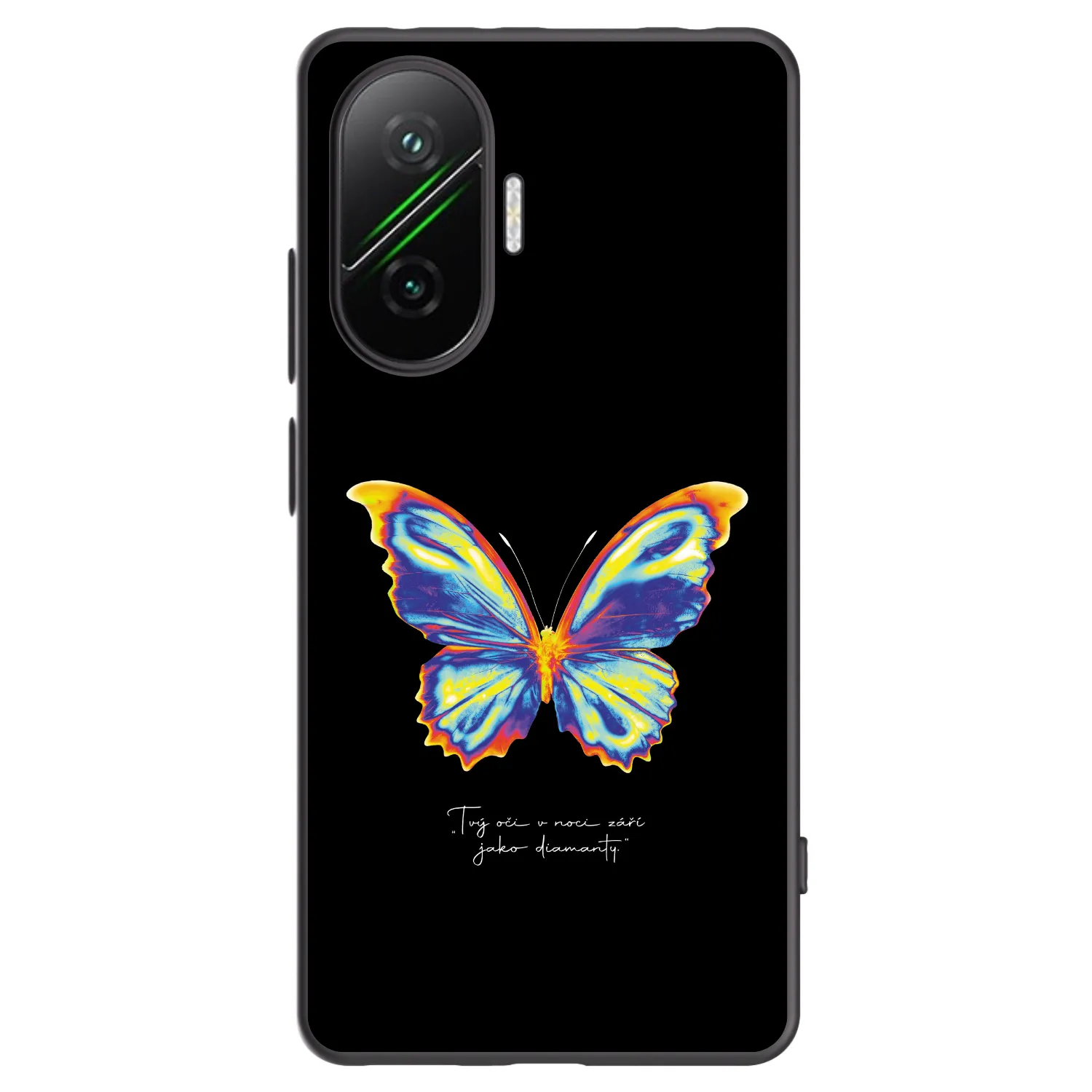 Picasee fekete szilikon tok az alábbi mobiltelefonokra Xiaomi Poco F7 Pro 5G - Diamanty Black