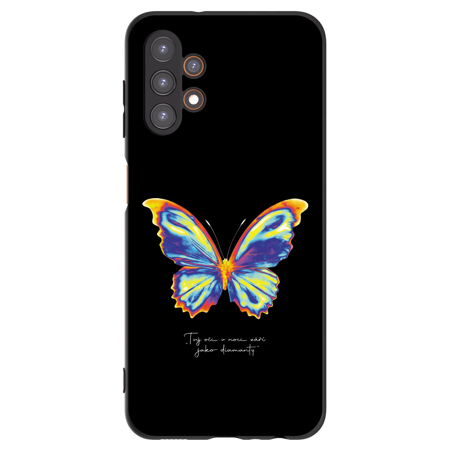 Picasee fekete szilikon tok az alábbi mobiltelefonokra Samsung Galaxy A13 5G - Diamanty Black