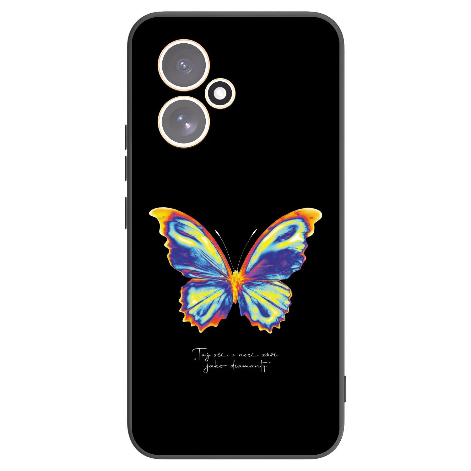 Picasee fekete szilikon tok az alábbi mobiltelefonokra Honor 400 5G - Diamanty Black