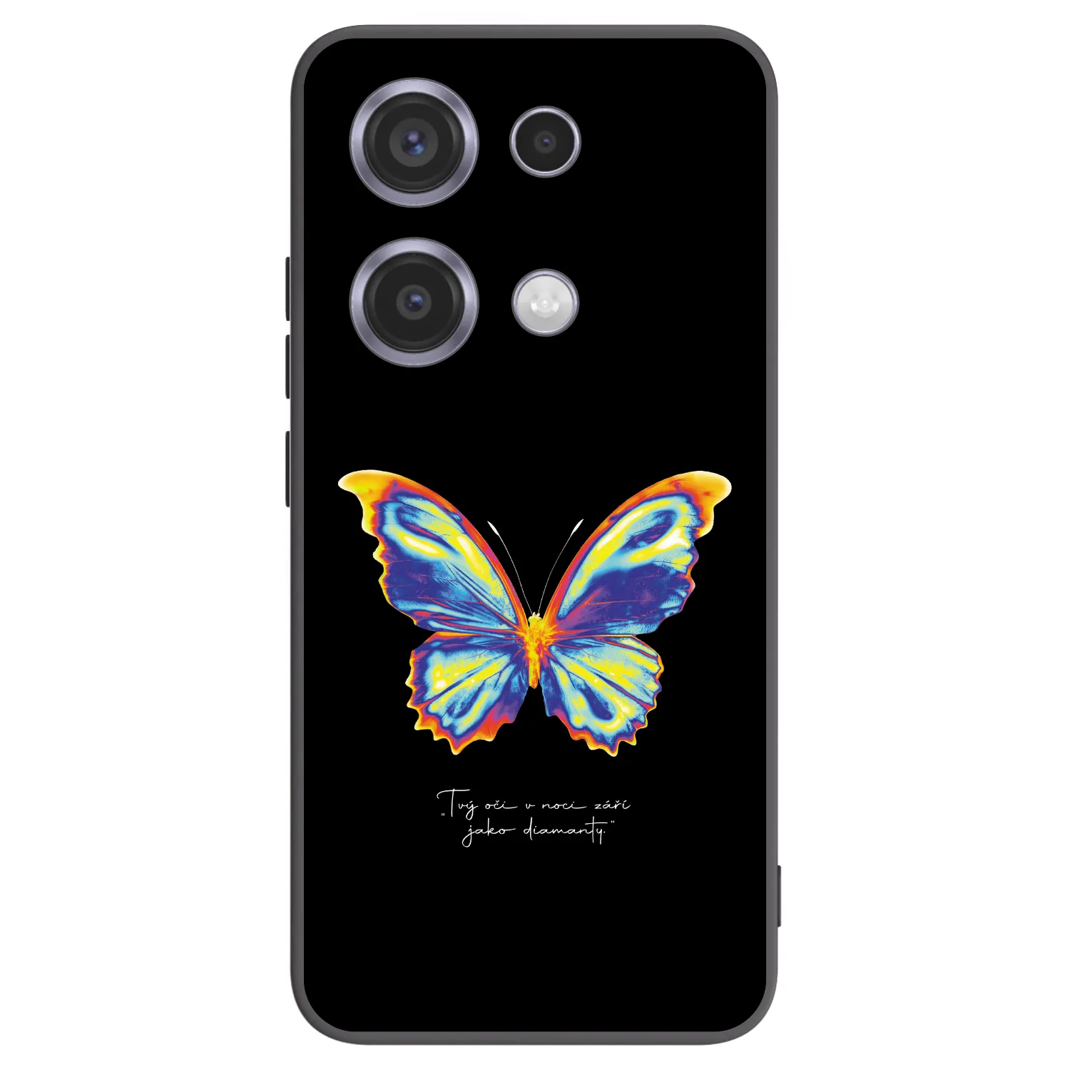 Picasee fekete szilikon tok az alábbi mobiltelefonokra Xiaomi Redmi Note 14S - Diamanty Black