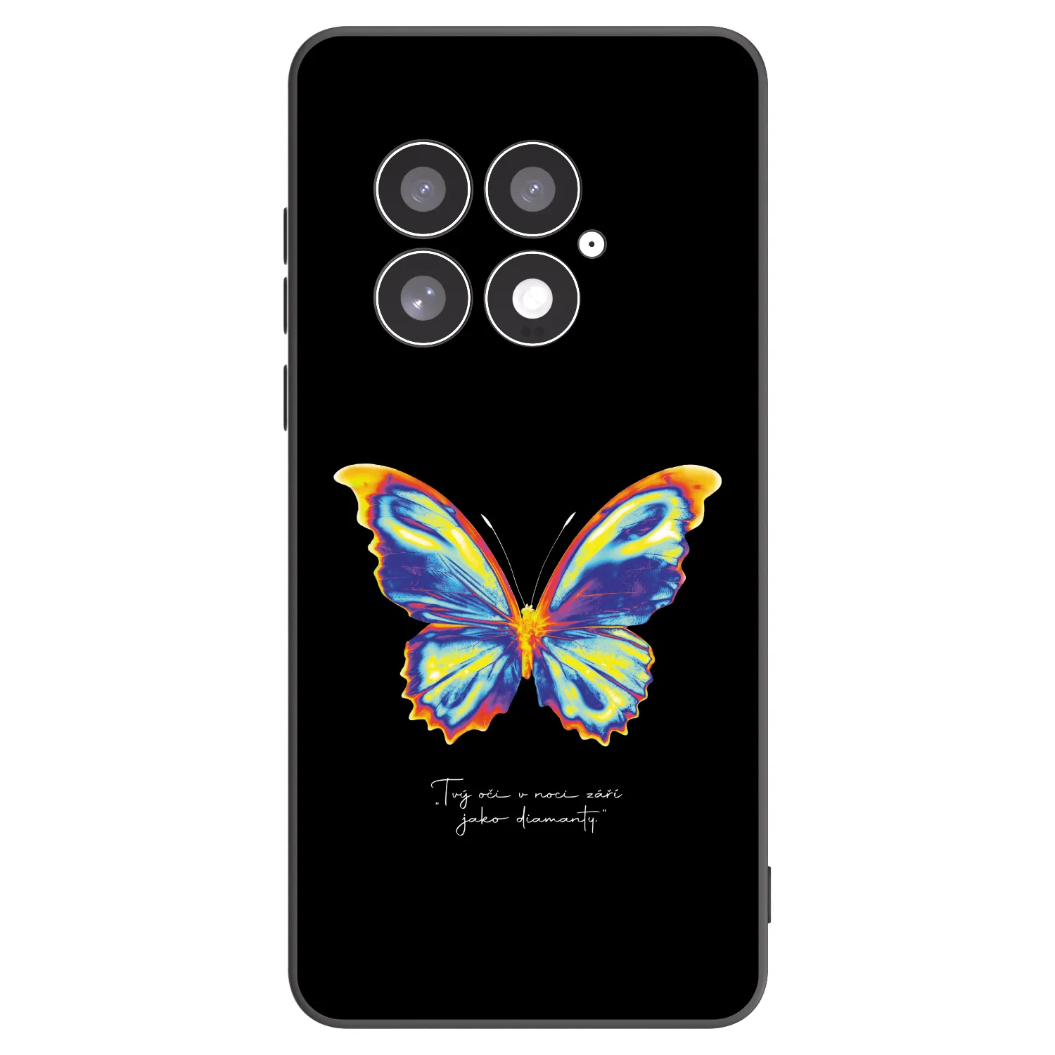 Picasee fekete szilikon tok az alábbi mobiltelefonokra OnePlus 13 5G - Diamanty Black