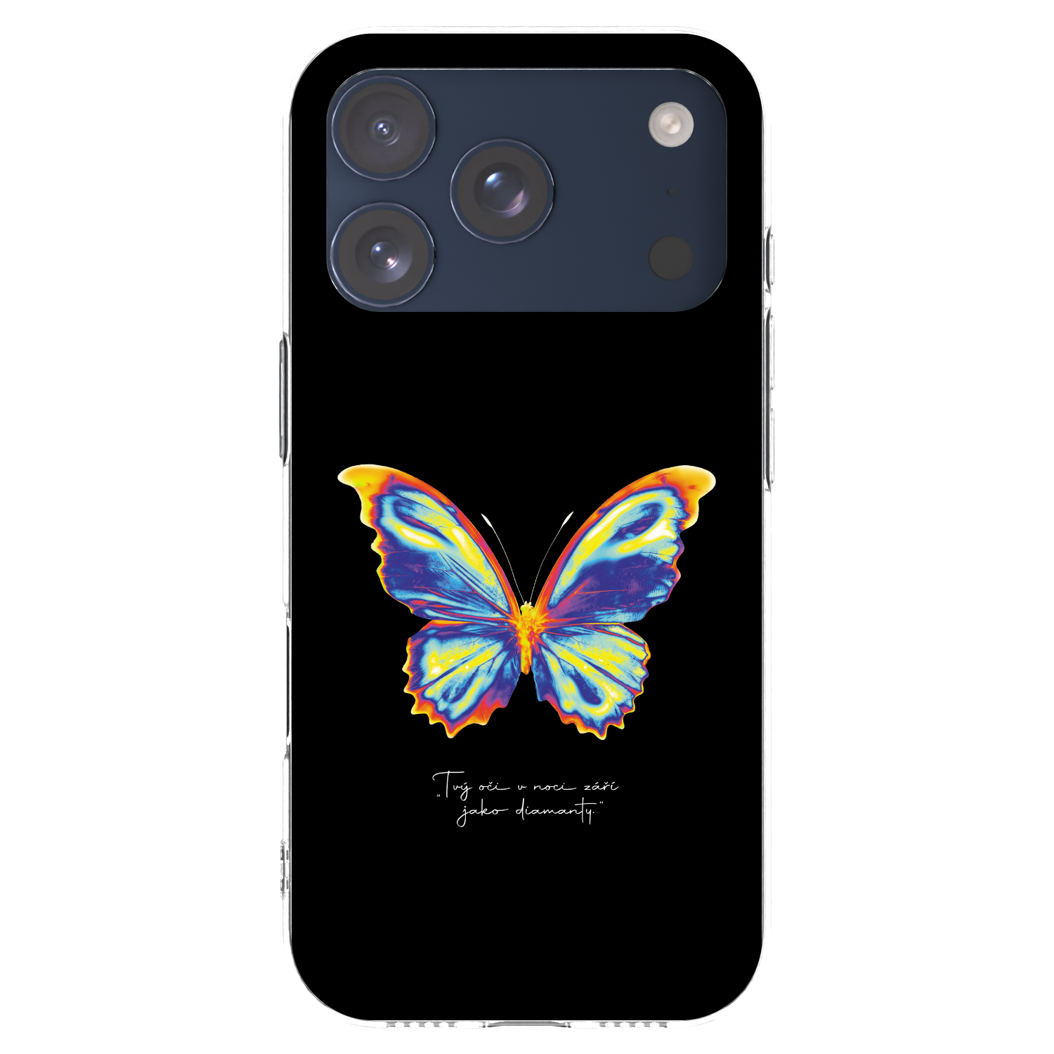 Picasee átlátszó szilikon tok az alábbi mobiltelefonokra Apple iPhone 17 Pro - Diamanty Black
