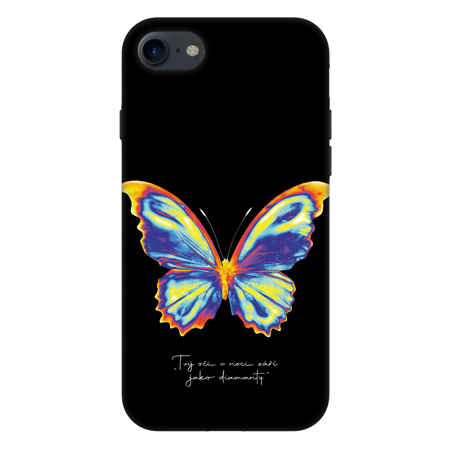 Picasee Fashion Case Apple iPhone 7 - Diamanty Black