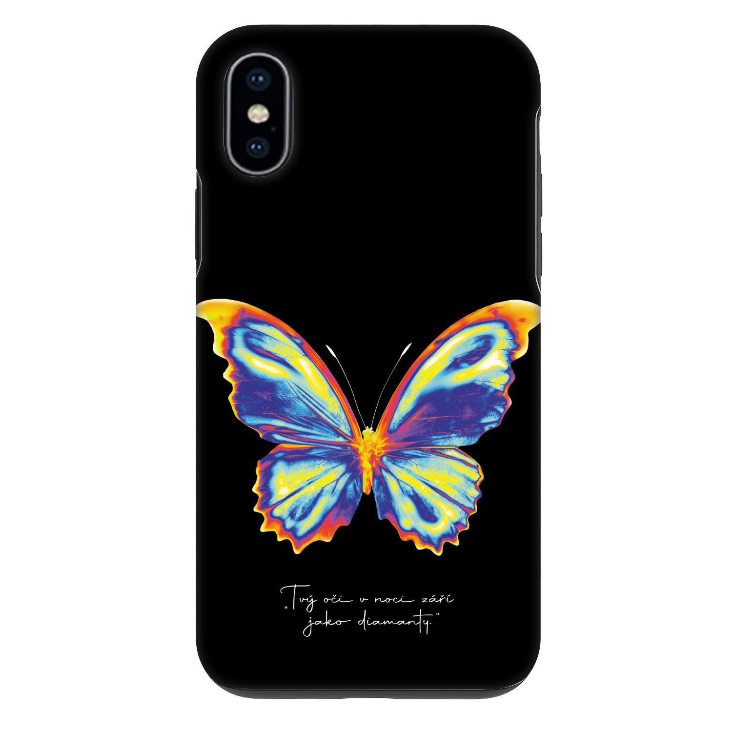 Picasee Fashion Case Apple iPhone X/XS - Diamanty Black