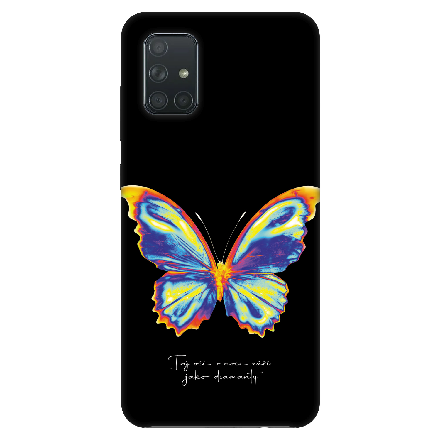 Picasee Fashion Case Samsung Galaxy A71 A715F - Diamanty Black