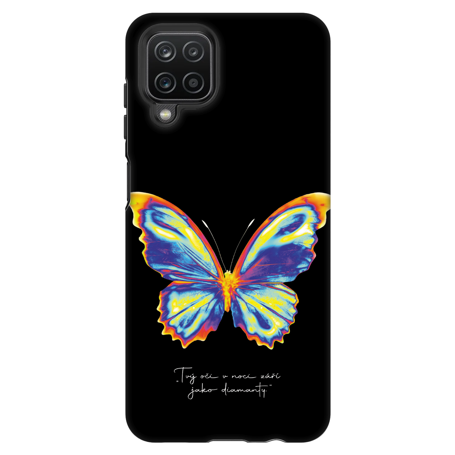 Picasee Fashion Case Samsung Galaxy A12 A125F - Diamanty Black