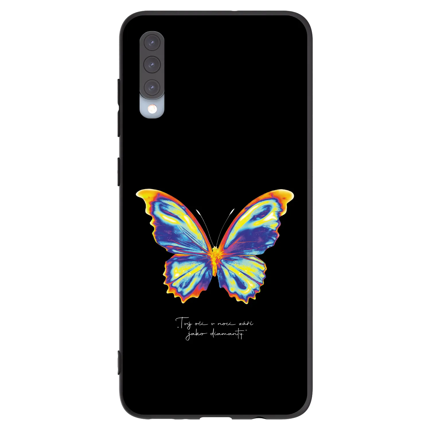 Picasee fekete szilikon tok az alábbi mobiltelefonokra Samsung Galaxy A70 A705F - Diamanty Black