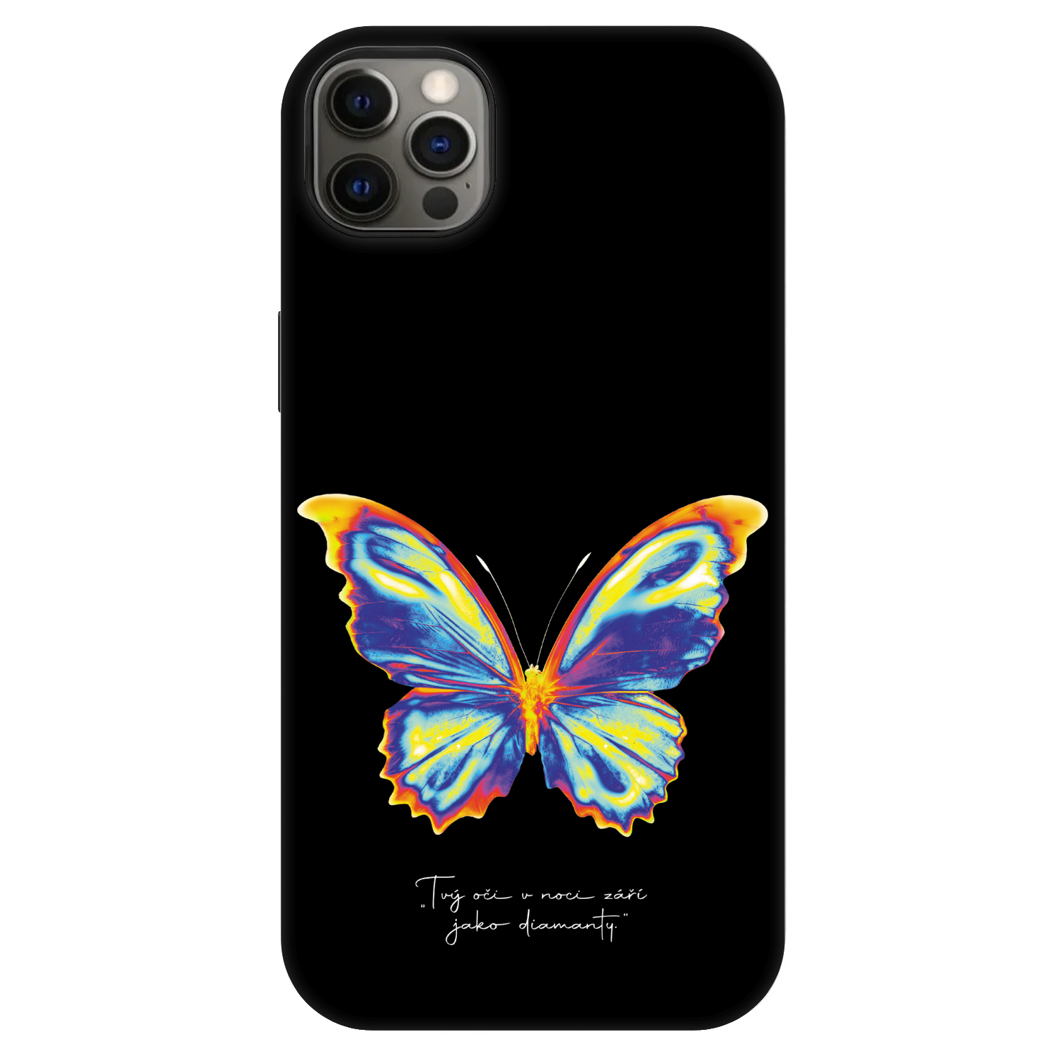 Picasee Fashion Case MagSafe Apple iPhone 12 Pro Max - Diamanty Black