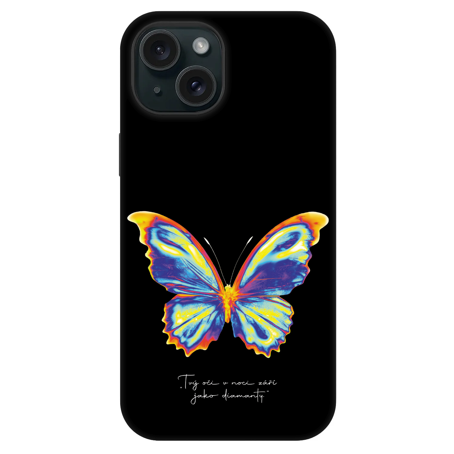 Picasee Fashion Case MagSafe Apple iPhone 15 - Diamanty Black