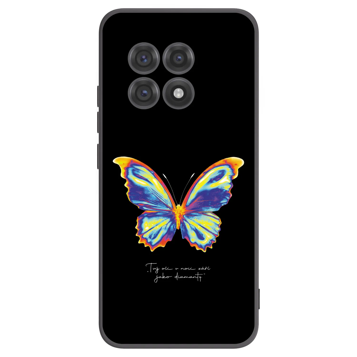 Picasee fekete szilikon tok az alábbi mobiltelefonokra OnePlus 13R 5G - Diamanty Black