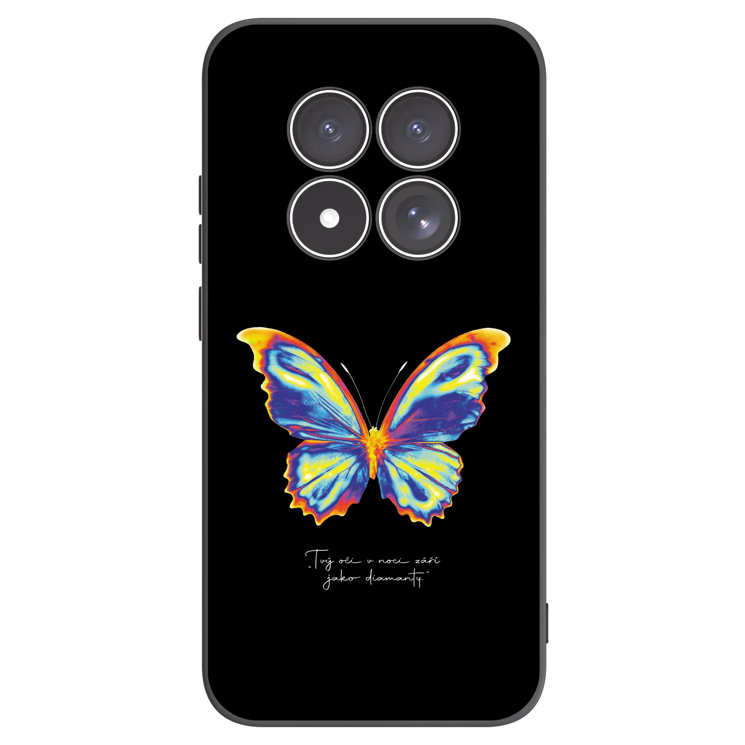 Picasee fekete szilikon tok az alábbi mobiltelefonokra Xiaomi Redmi Note 15 Pro 4G - Diamanty Black