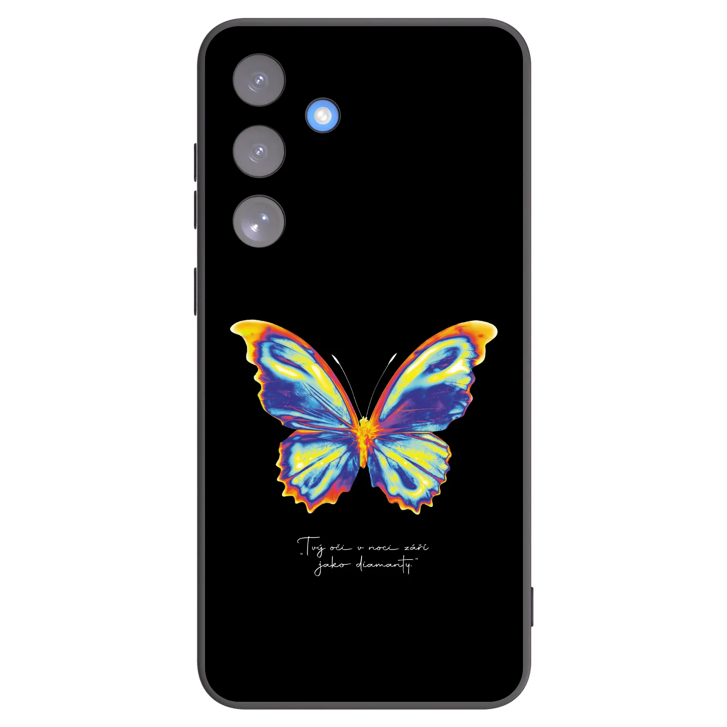 Picasee fekete szilikon tok az alábbi mobiltelefonokra Samsung Galaxy S25 FE 5G - Diamanty Black