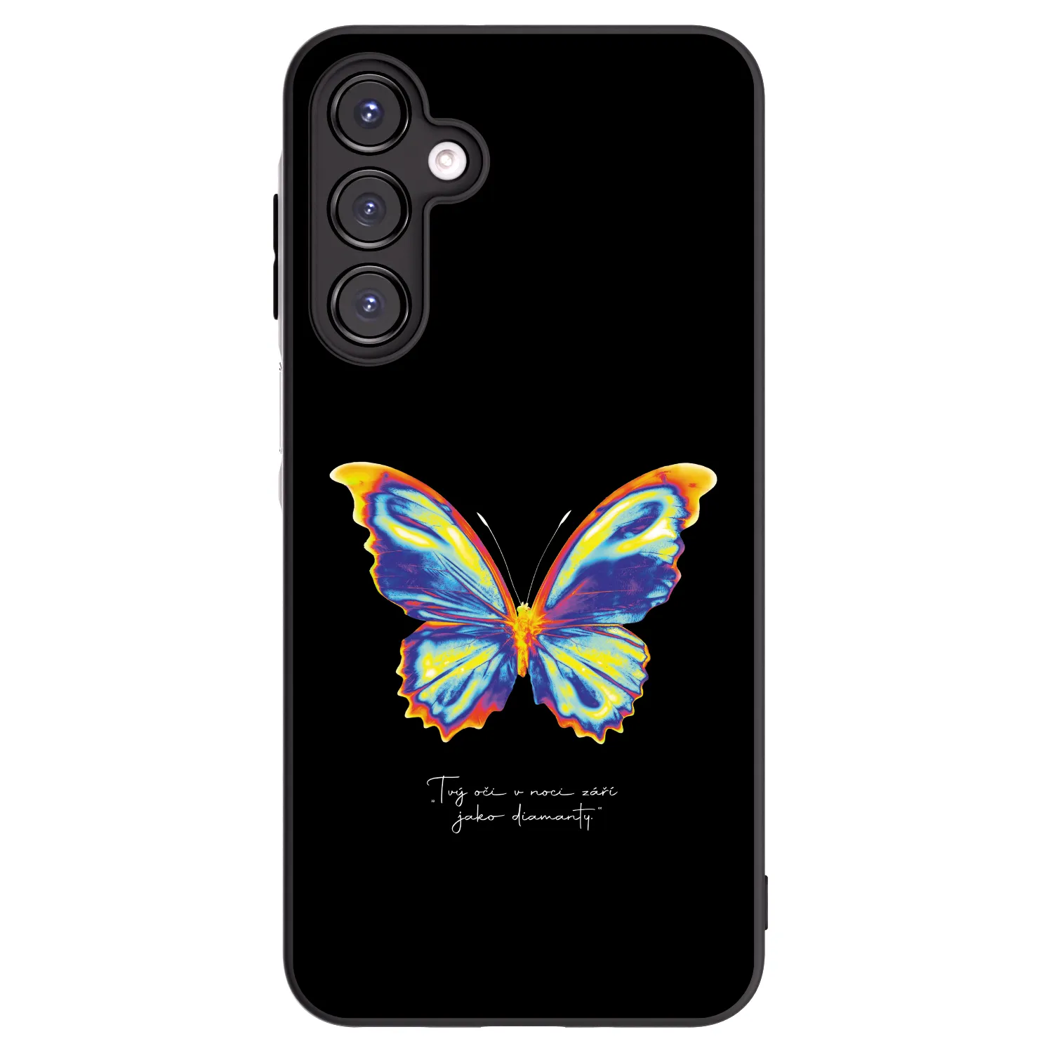 Picasee fekete szilikon tok az alábbi mobiltelefonokra Samsung Galaxy A16 4G - Diamanty Black