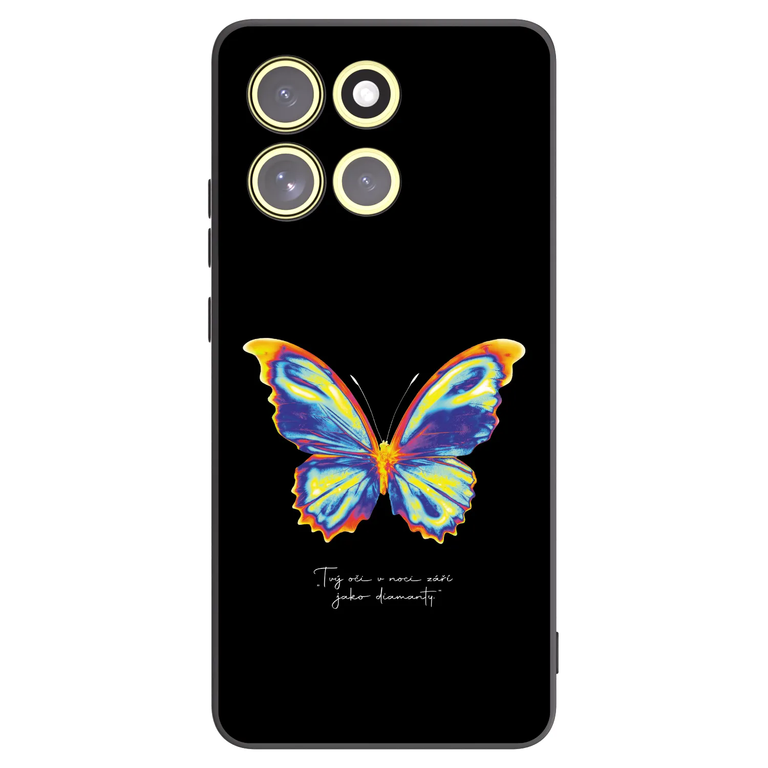 Picasee fekete szilikon tok az alábbi mobiltelefonokra Motorola Moto G86 Power 5G - Diamanty Black