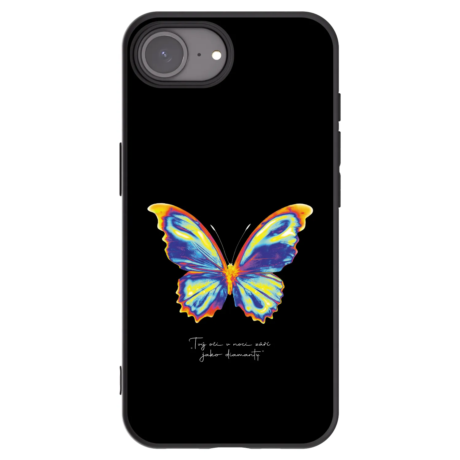 Picasee fekete szilikon tok az alábbi mobiltelefonokra Apple iPhone 17e - Diamanty Black