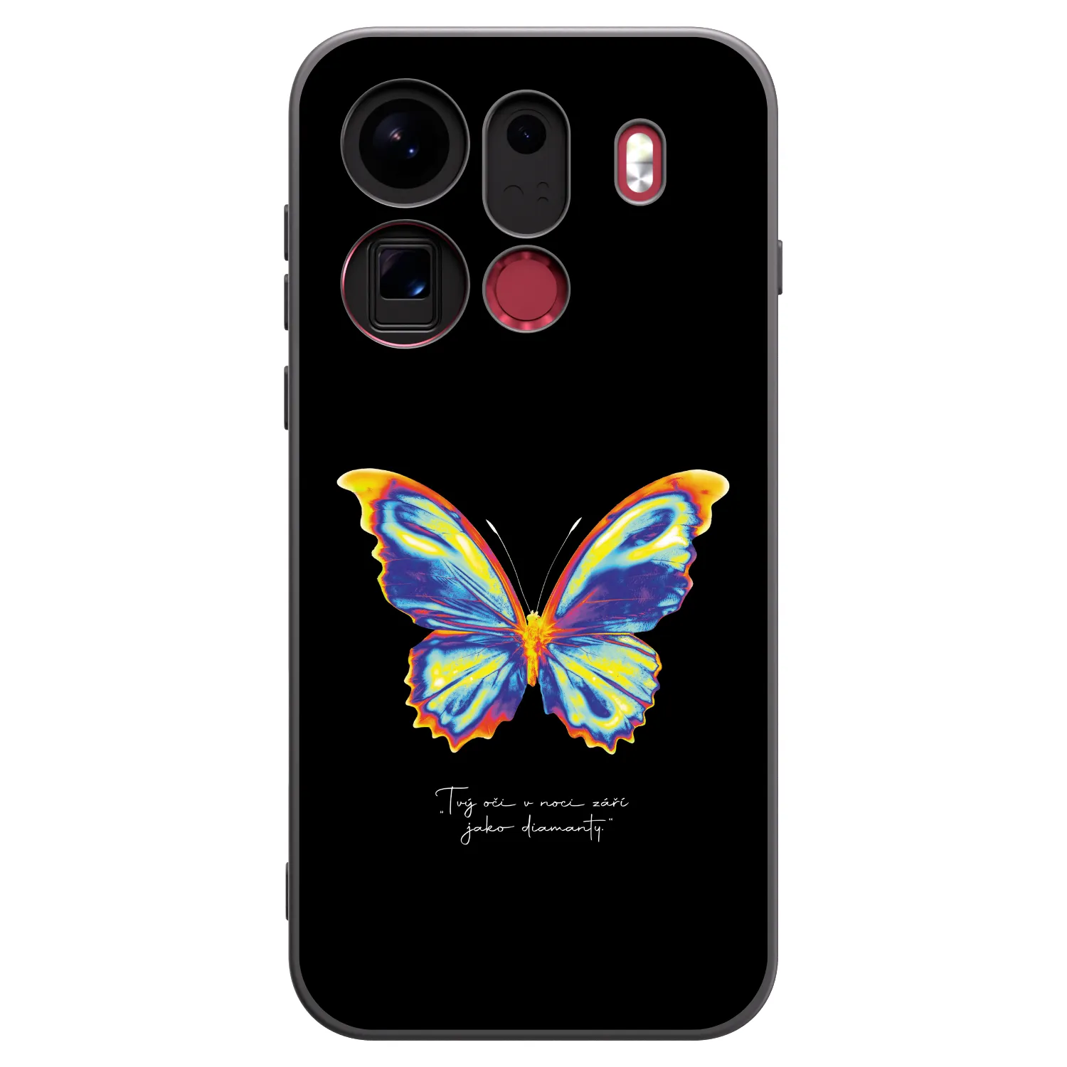 Picasee fekete szilikon tok az alábbi mobiltelefonokra OPPO Find X9 Pro - Diamanty Black
